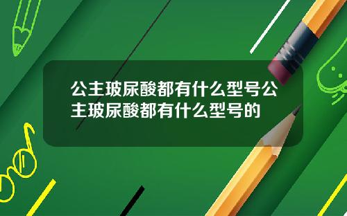 公主玻尿酸都有什么型号公主玻尿酸都有什么型号的