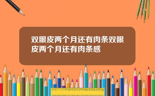 双眼皮两个月还有肉条双眼皮两个月还有肉条感