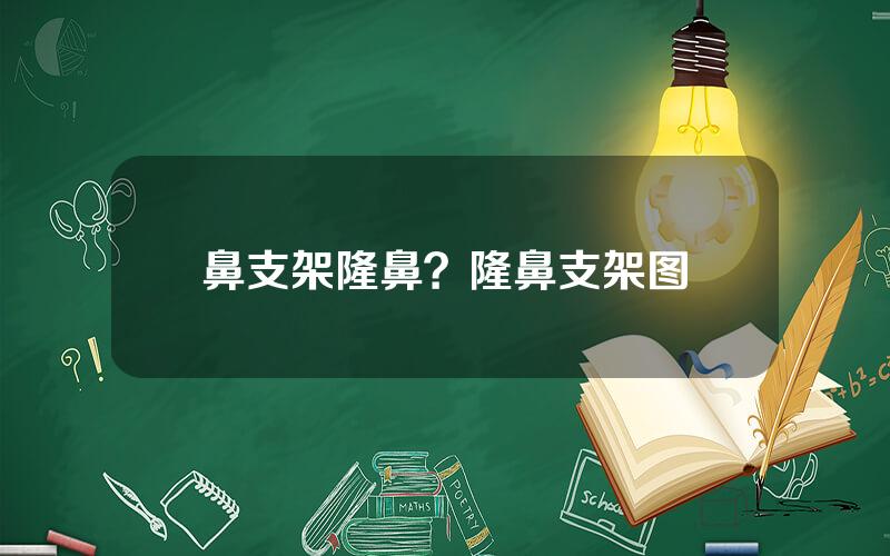 鼻支架隆鼻？隆鼻支架图